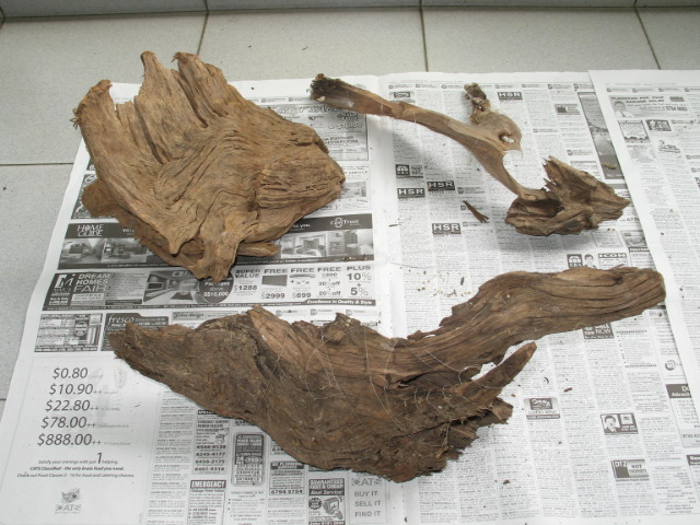 Driftwood ($10 each for the bigger ones, $5 for the other one)