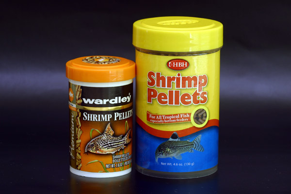 Wardley and HBH shrimp pellets