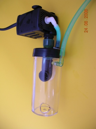 DIY CO2 internal reactor with elbow